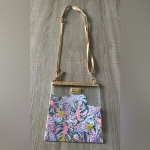 PREOWNED … SIMPLY SOUTHERN Clear Crossbody Bag with Gold-Tone Hardware